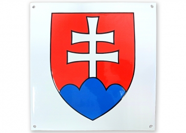 Smaltovaný státní znak Slovenské republiky