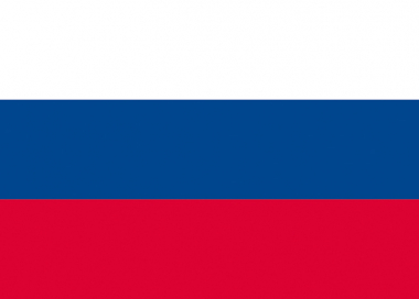 Státní vlajka Rusko tištěná venkovní