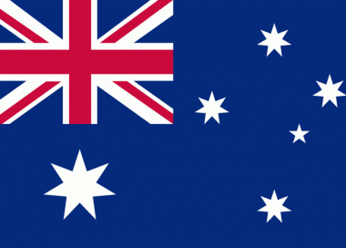 Státní vlajka Austrálie tištěná venkovní