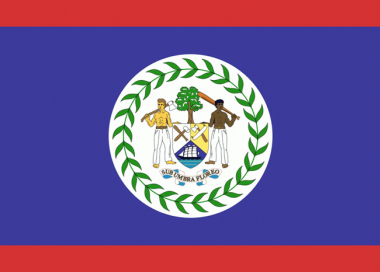 Státní vlajka Belize tištěná venkovní