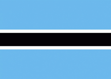 Státní vlajka Botswana tištěná venkovní