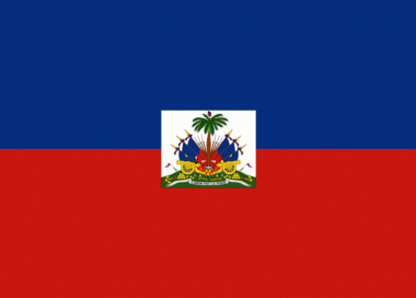 Státní vlajka Haiti tištěná venkovní