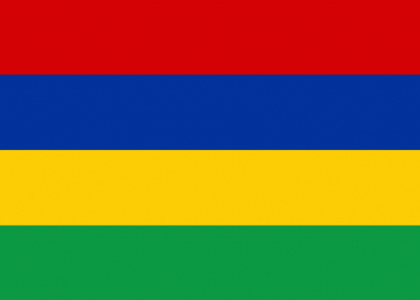 Státní vlajka Mauricius tištěná venkovní