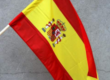Státní vlajka Španělsko tištěná venkovní
