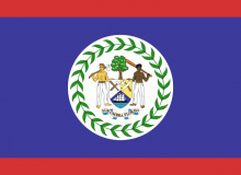 Státní vlajka Belize tištěná venkovní