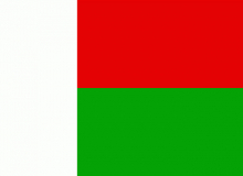 Státní vlajka Madagaskar tištěná venkovní