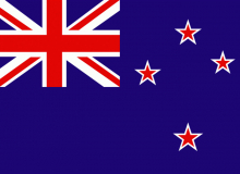 Státní vlajka Nový Zéland tištěná venkovní