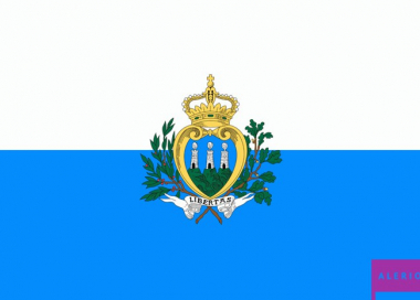 Samolepka - vlajka San Marino