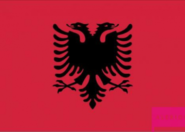 Samolepka vlajky Albánie