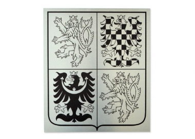 Státní znak České republiky z hliníkové desky (dibond)