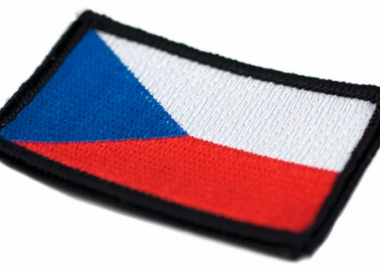 Vyšívaná rukávová nášivka – vlajka Česká republika
