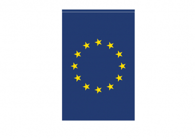 Evropská unie – zástava s průchozím tunýlkem nahoře