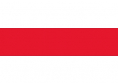 Tradiční bílo-červeno-bílá vlajka Běloruska, 100% bavlněné plátno