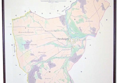 Ukázka vyhotovení historické mapy obce/města.