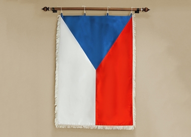 Slavnostní saténová vlajka ČR