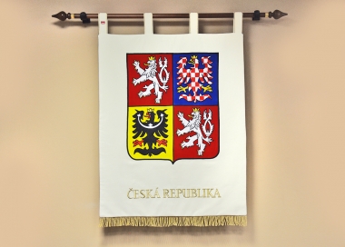 Slavnostní vyšívaný velký státní znak ČR ve velkém provedení