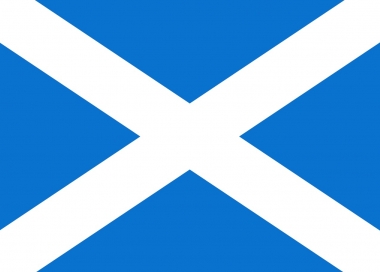 Tištěná vlajka Skotsko