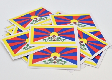 Samolepky vlajky Tibetu.