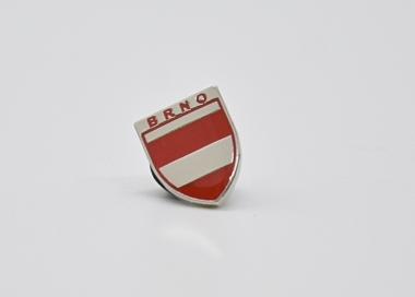 Odznak se znakem a názvem města Brna, uchycení pin.