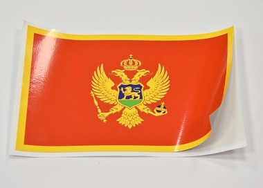 Samolepka vlajky Černé Hory.