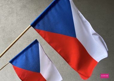 Vlajka České republiky plátěná 40x60 cm a 60x90 cm