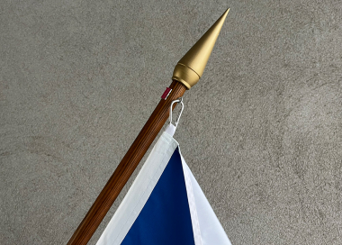 Tištěná venkovní státní vlajka České republiky ALERION® HeavyFlag155, karabinky
