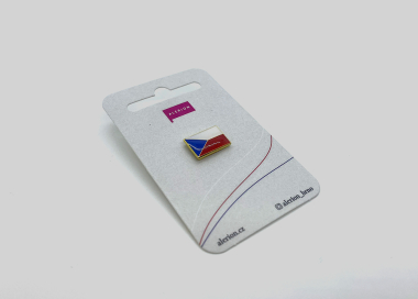 Odznak vlaječky ČR, uchycení na pin