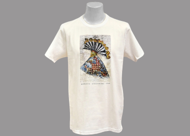 Tričko s nejstarším barevným provedením znaku Moravy ve velikostech S až XL