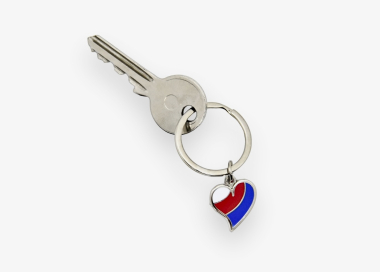 Klíčenka v detailu na klíčích