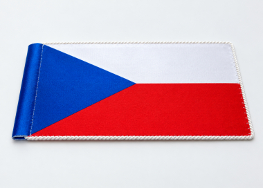 Detail stolní vlaječky ČR Premium