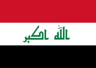 Státní vlajka Irák tištěná venkovní