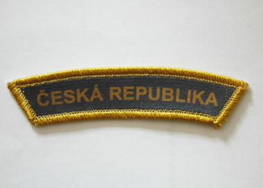 Tištěná rukávová nášivka Česká republika