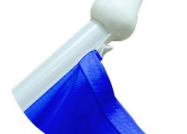 Plastová tyč pro fanoušky - detail uchycení vlajky