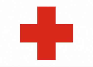 Tištěná vlajka Červený kříž