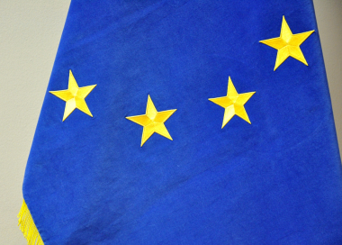 Slavnostní sametová vlajka Evropské unie