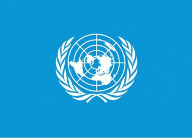 Samolepka - vlajka OSN