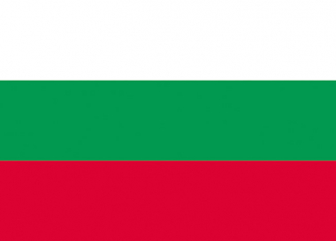 Státní vlajka Bulharska tištěná venkovní