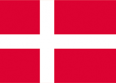 Státní vlajka Dánska tištěná venkovní