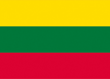 Státní vlajka Litva tištěná venkovní