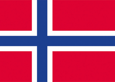 Státní vlajka Norsko tištěná venkovní