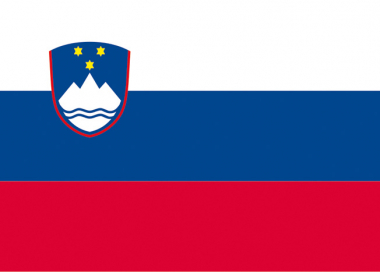 Státní vlajka Slovinsko tištěná venkovní