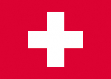 Státní vlajka Švýcarsko tištěná venkovní