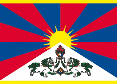 Tibet vlajka - venkovní tištěná.