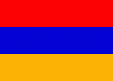 Státní vlajka Arménie tištěná venkovní