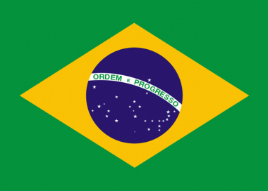 Státní vlajka Brazílie tištěná venkovní