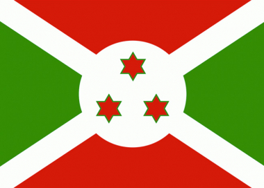 Státní vlajka Burundi tištěná venkovní