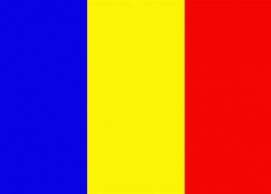 Státní vlajka Čad tištěná venkovní