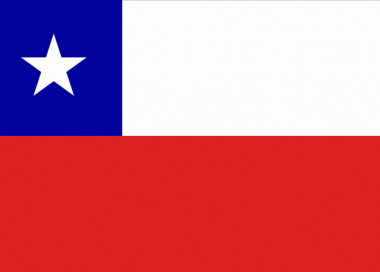 Státní vlajka Chile tištěná venkovní