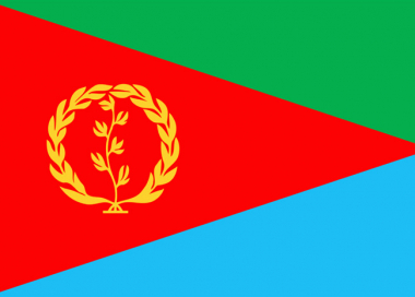 Státní vlajka Eritrea tištěná venkovní