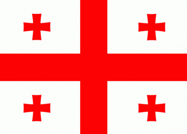 Státní vlajka Gruzie tištěná venkovní